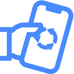 icon of a hand holding a phone